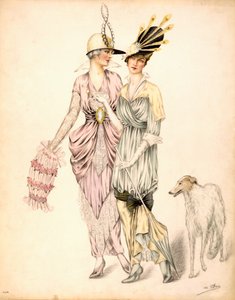 1920年頃、グッドウッドレース用の2つのドレス 作： Unbekannt Unbekannt